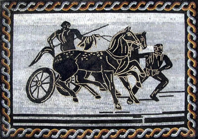 Древнегреческая мозаика сцены