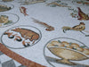 Mosaico antico - Animali antichi e cibo
