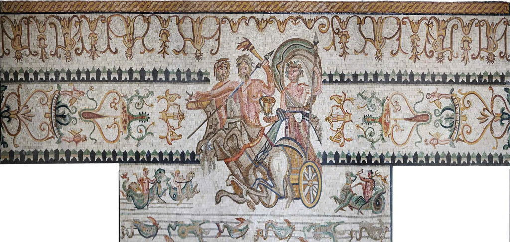 Mosaico Antico - Figure Romane