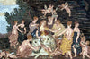 Mosaico de la escena de los ángeles