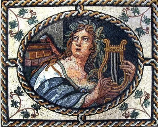 Apolo - desenhos de mosaicos romanos