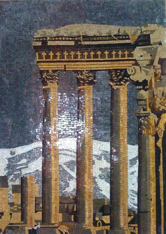 BAALBEK Scena di mosaico