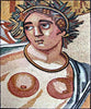 Dios griego - Arte de mosaico de mármol