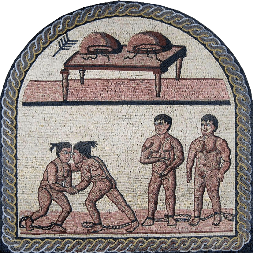 Mitología griega - Reproducciones de mosaicos