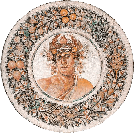 Marble Mosaic Art - Greek God