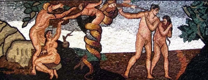 Arte Mosaico - Caída del Hombre y Expulsión del Paraíso