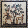 Arte del mosaico - Scena di caccia greca