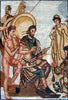 Riproduzione artistica del mosaico Unione degli dei romani