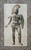 Roi Léonidas de Sparte - Art de la mosaïque grecque