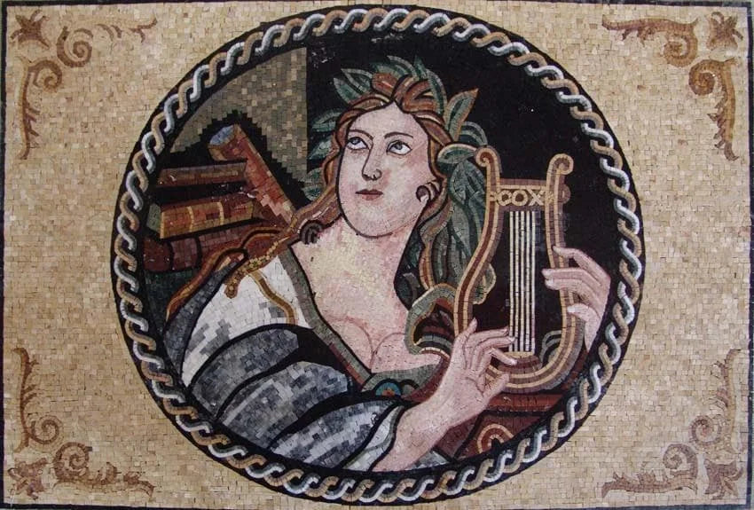 Arte em mosaico - O Retrato de Apolo