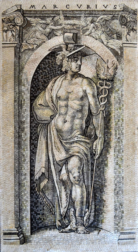 Art de la mosaïque - Le Portrait de Mercurius