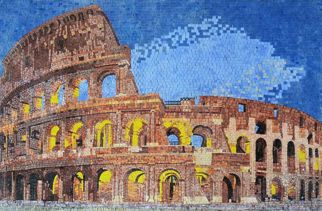 Diseños de mosaicos - Coliseo romano