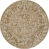 Design artistico con pietra a mosaico del sole azteco