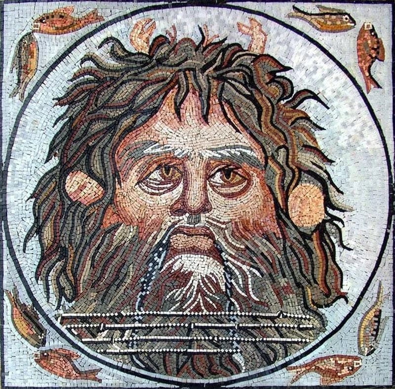 Ritratto di mosaico di Ouranos