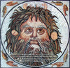 Portrait en mosaïque d'Ouranos