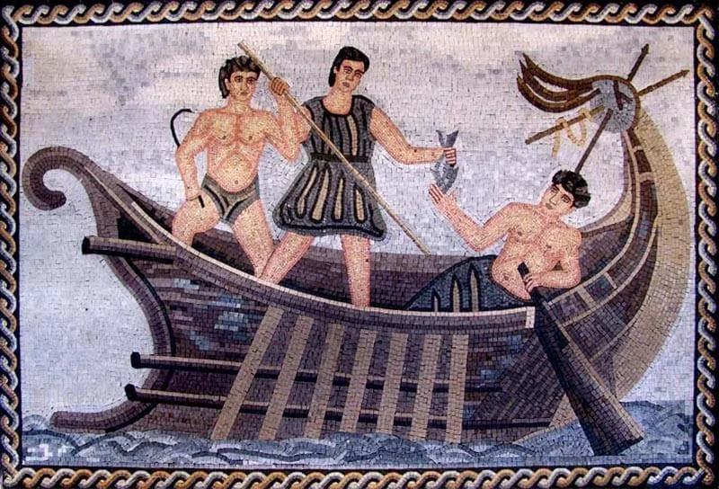 Mosaico de mármol fenicio