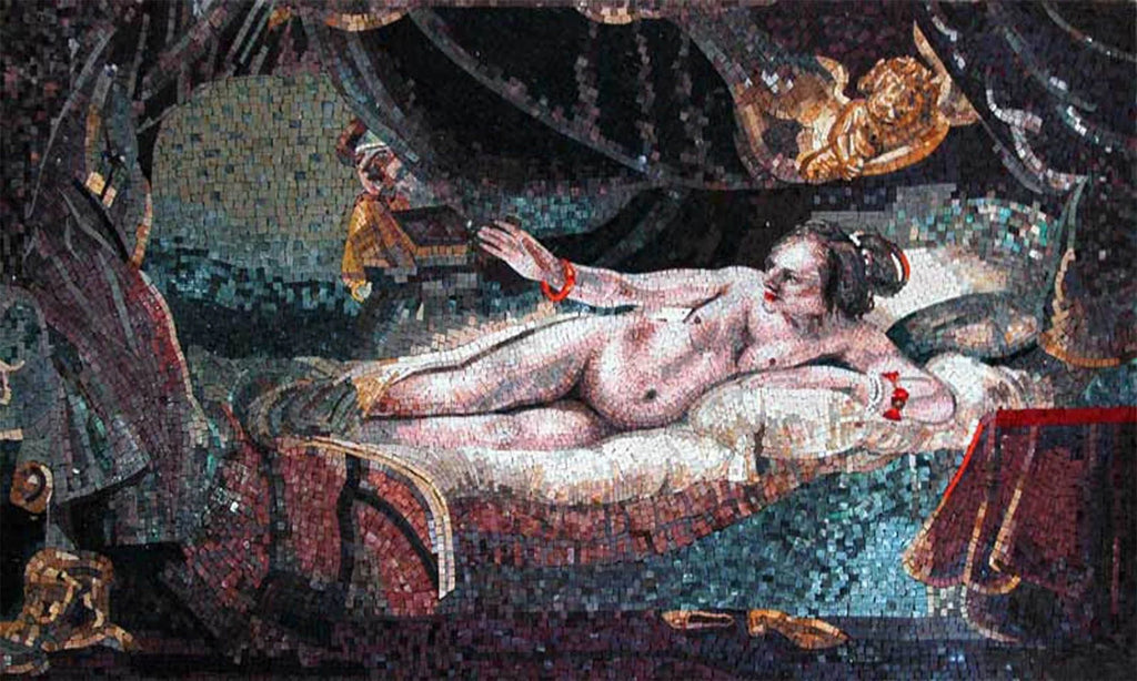 Рембрандт Ван Рейн Даная - Репродукция мозаики