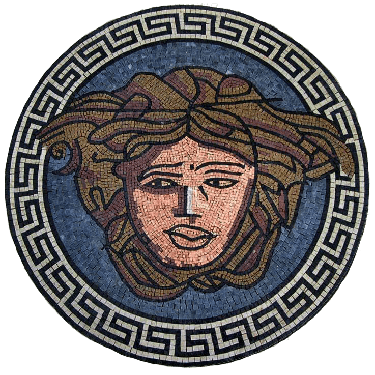 Иллюстрация мозаики медальона Versace