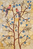 Птичья симфония: каменная мозаика с птицами на деревьях