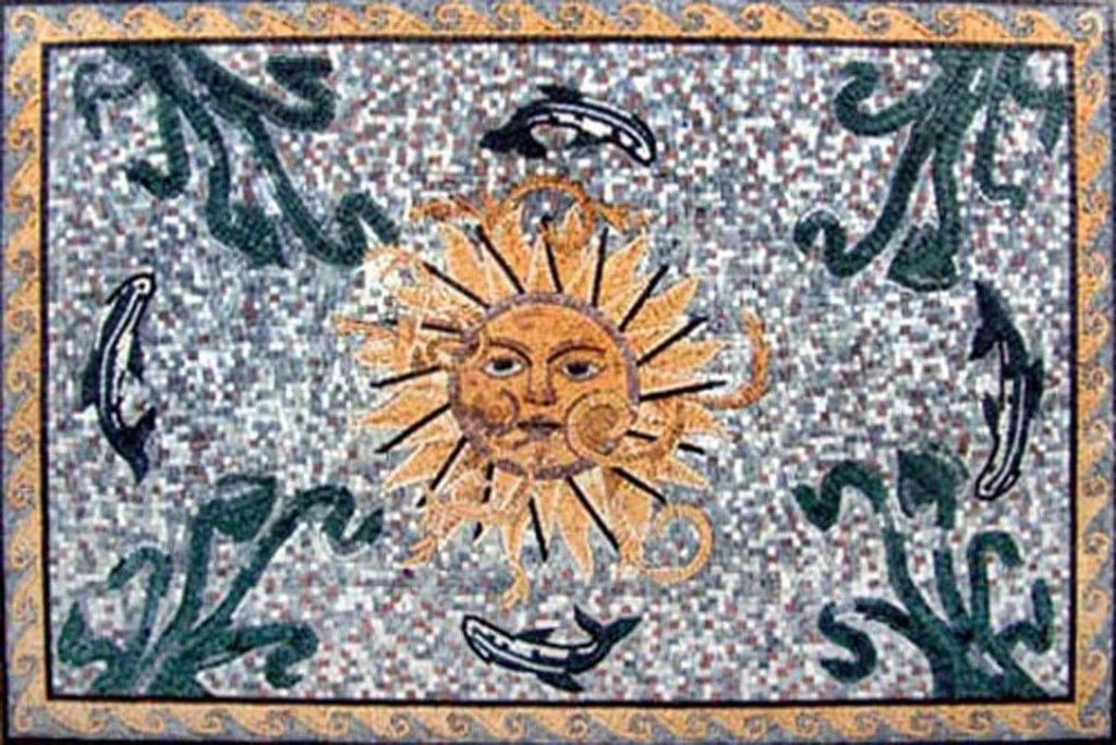 Mosaikkunst - Römische Sonnen