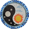 Yin & Yang - Medaglione Mosaico Celeste