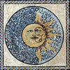 Synne - arte do mosaico da lua e do sol | mosaico