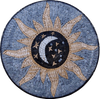 Amar - Medaglione Mosaico Luna & Sole