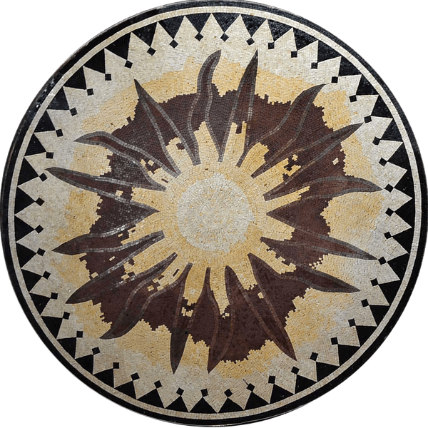 Aja - Sun Mosaic Medallion - Mesh Backing