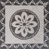 Mosaico de piso floral com destaque - Banu