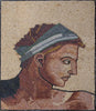 Michelangelo Buonarrotis Nu I" - Reprodução de arte em mosaico"