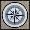 Sahara - Compass Mosaic Artwork | Mozaico