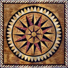 Saria - Compass Mosaic Starburst | Mozaico