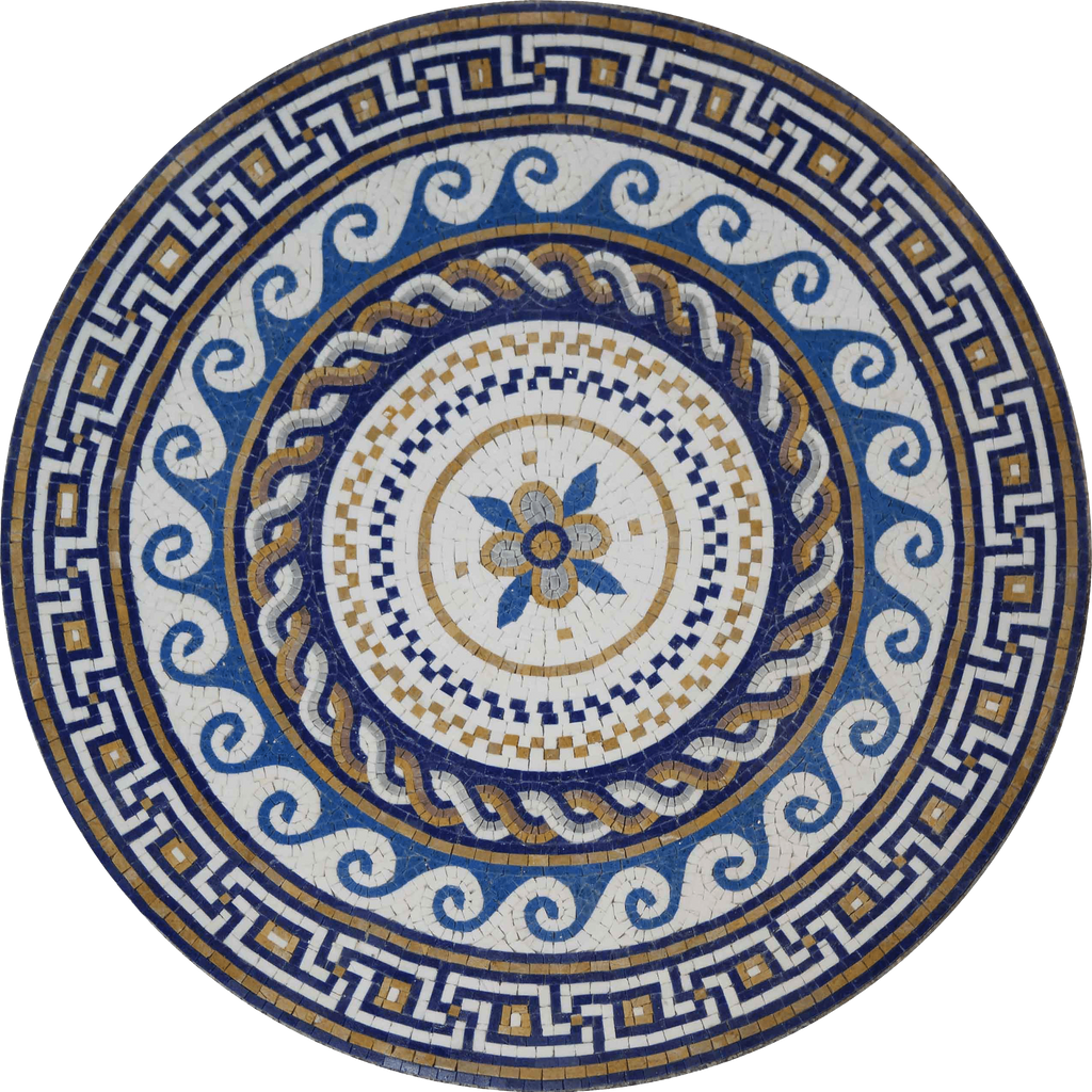 Aelius III - Medaglione mosaico greco-romano