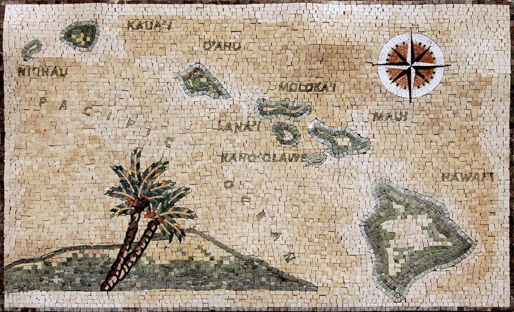Ilhas havaianas - Design de mosaico