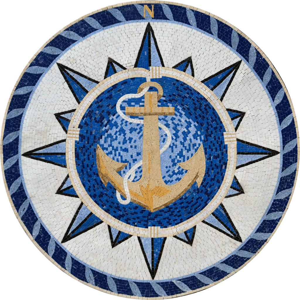 Allure - Якорный мозаичный медальон