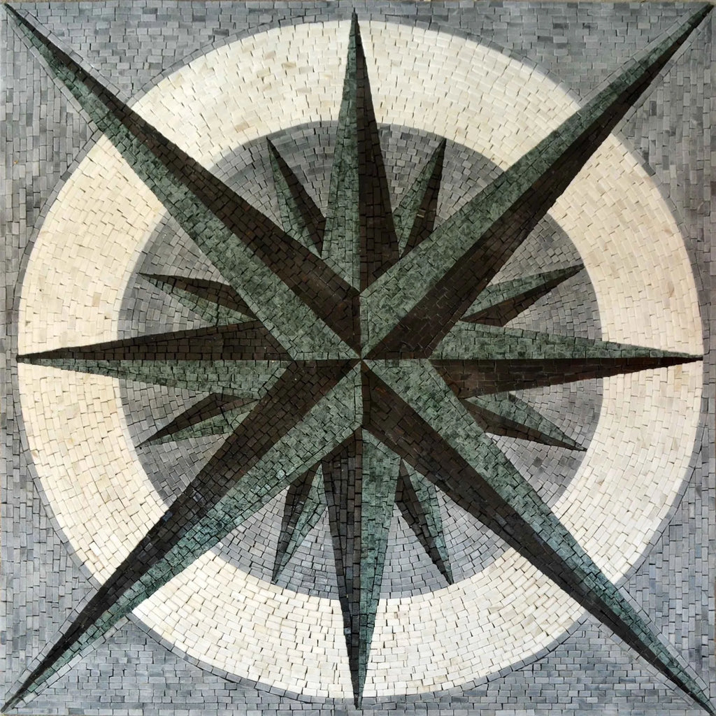 Thala - Compass Mosaic Design | Mozaico