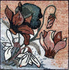 Mosaico Floral Abstrato. flor de ciclâmen