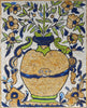 Vaso in ceramica antica - Mosaico murale