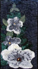 Fiori di anemone arte del mosaico fatto a mano