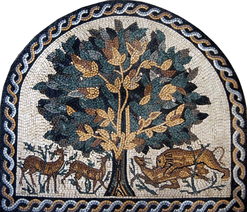 Mosaico bíblico arqueado