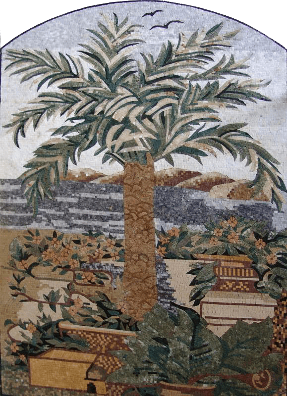 Mosaïque Archée - Palmier