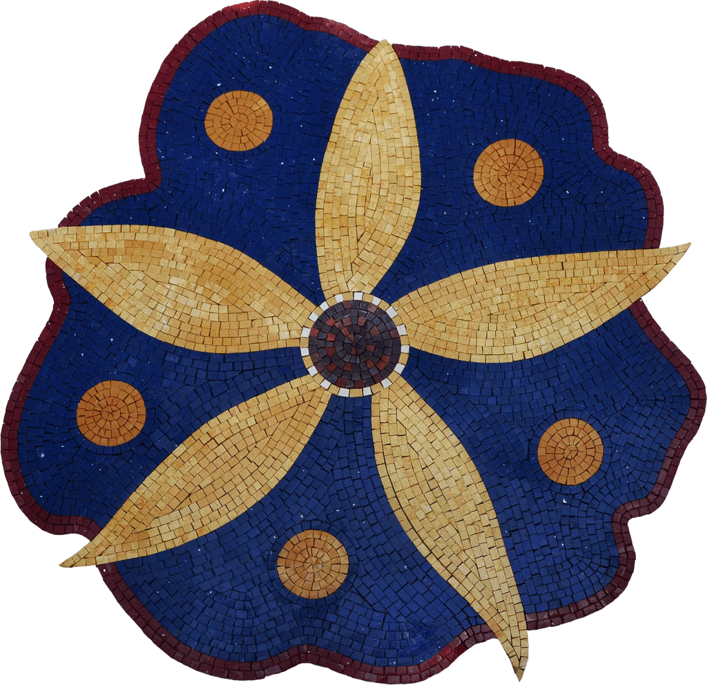Custom Mosaics - Marjoram Flower