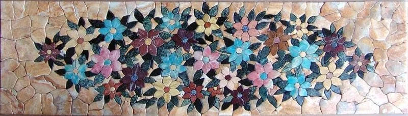 Bouquet Band - Petal Mosaic Stone Art | Mozaico