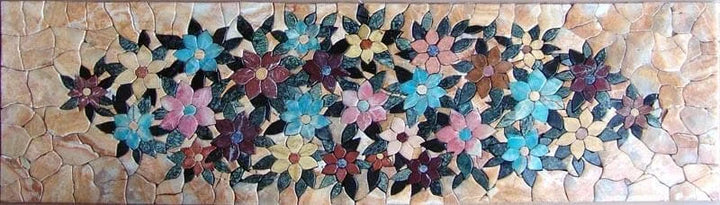 Bouquet Band - Arte de piedra de mosaico de pétalos | Mozaico