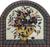 Flourish florero amarillo mosaico
