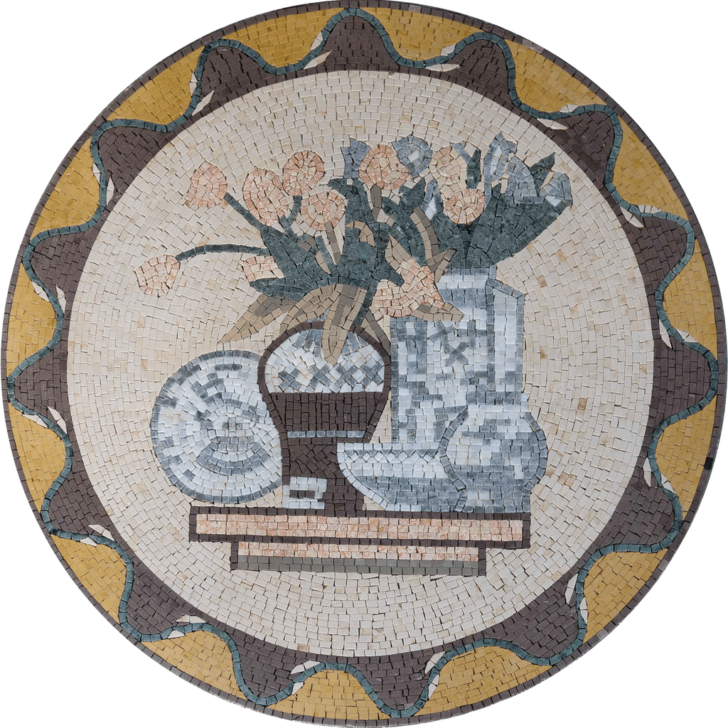 Medalhão de Mosaico de Cozinha - Quai