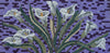 Mosaico de mármol - Flor de lirio de cala