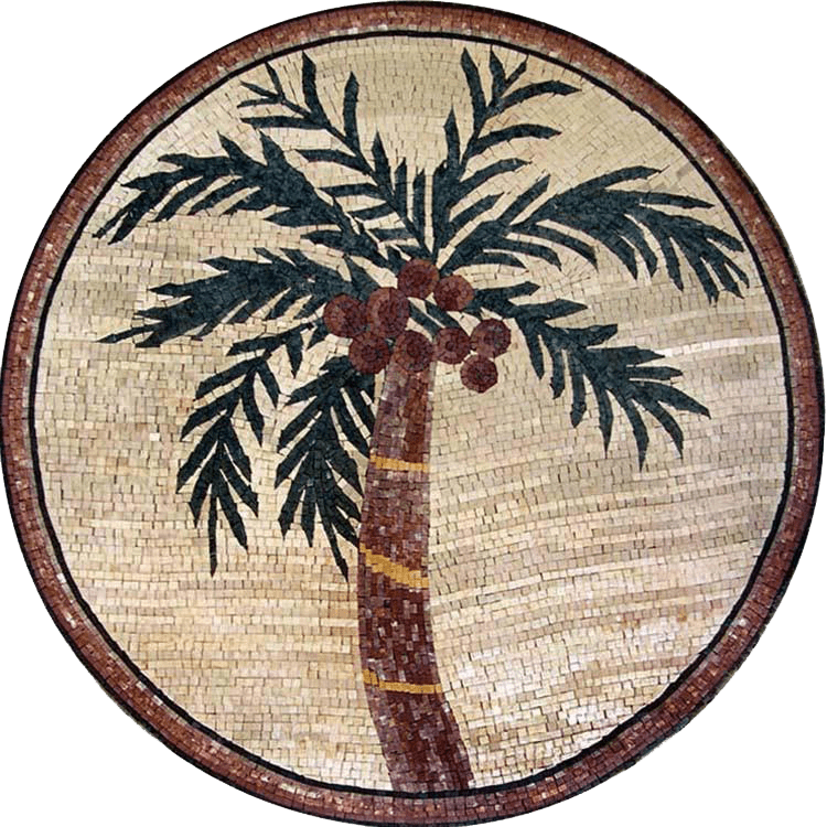 Medalhão Mosaic Art - Palms