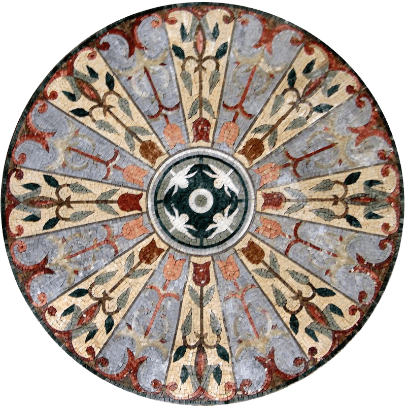 Medalhão Mosaic Art - Tulipa