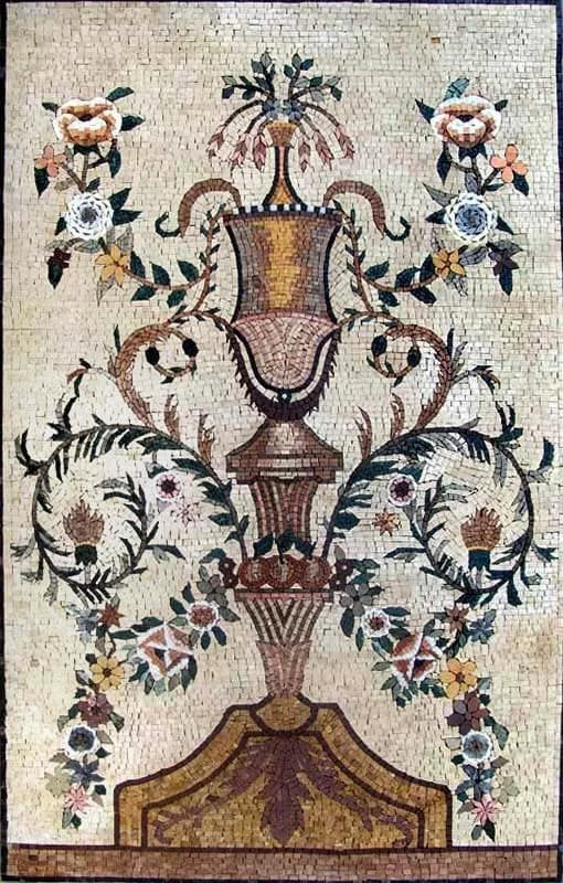 Mosaic Art - Bouquet Of Roses